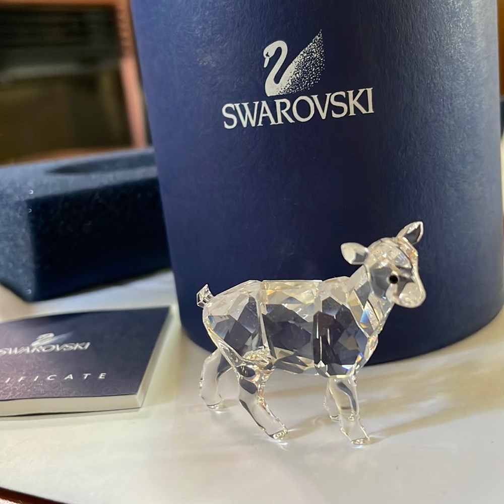 Baby goat Swarovski figurine